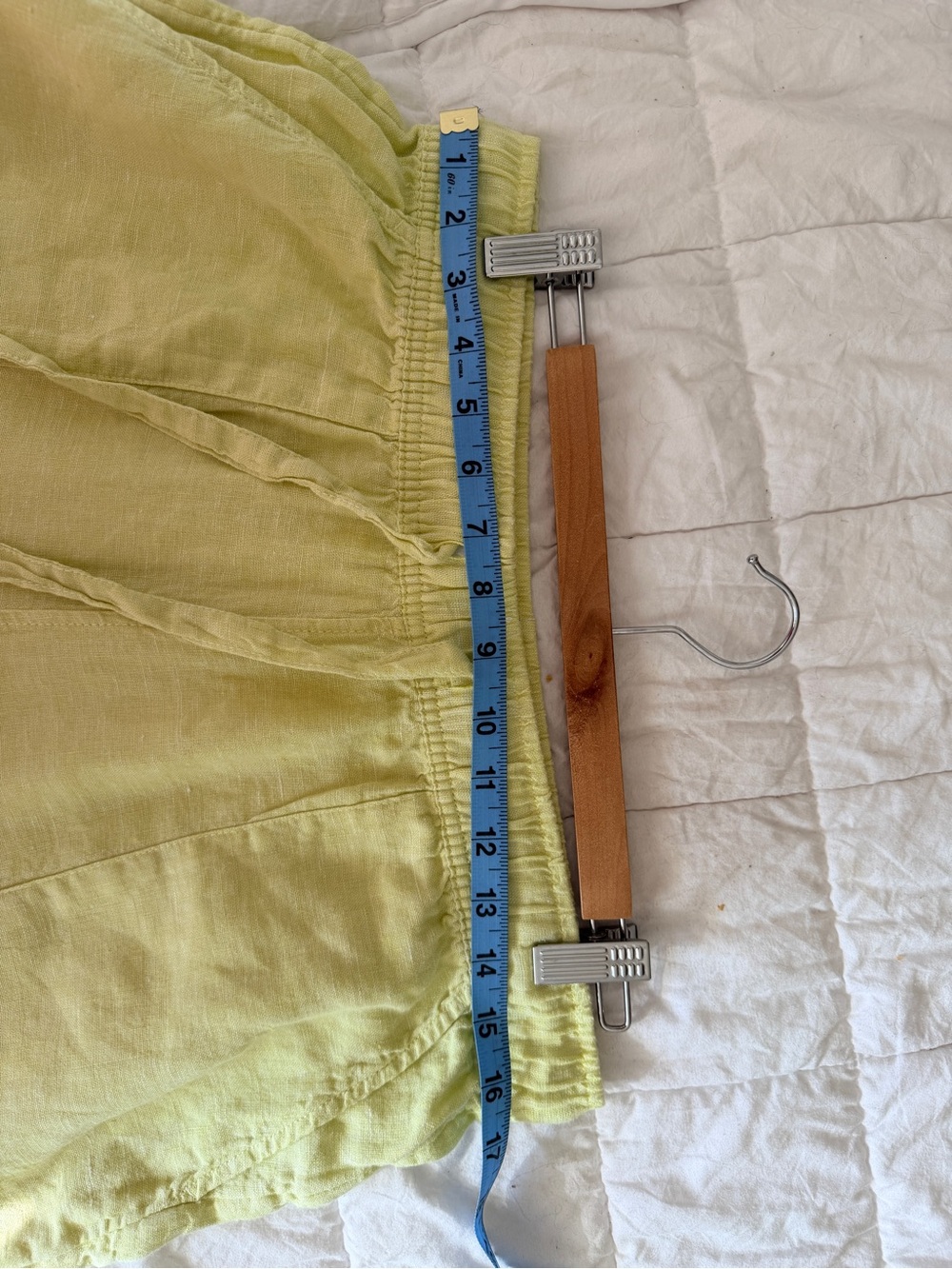 Lime Yellow Mix & Match Linen Set Large EUC - Picture 11 of 14